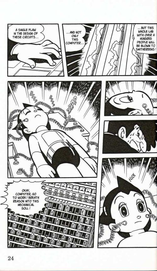 Une planche d'"Astroboy" (1952).