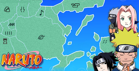 Carte
du Monde de Naruto